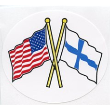 Decal - US & Finland Flags